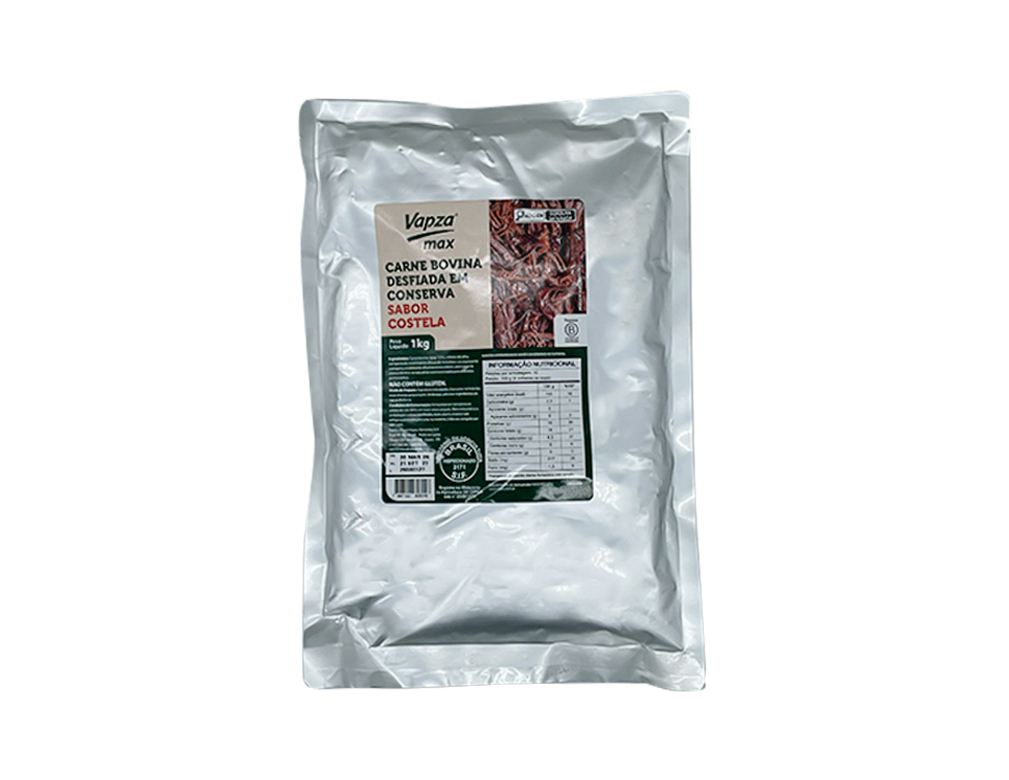 COSTELA BOVINA COZIDA DESFIADA VAPZA 1 KG (CX 8 PCT)